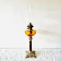Original antique 1800’s very large French oil lamp. 73x16cm