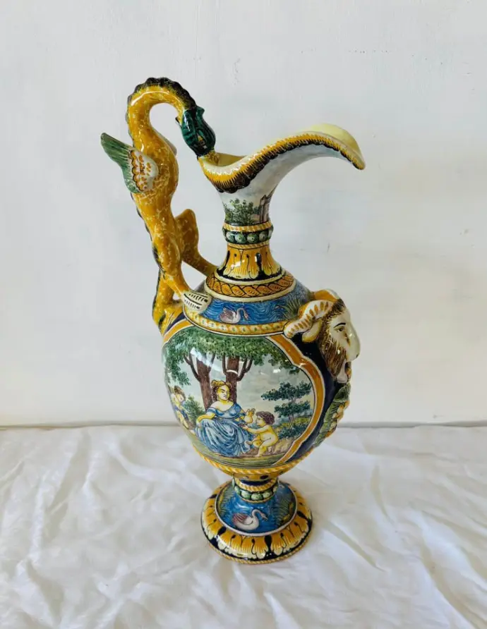 Large antique 1800’s ceramic jug. 43x20cm