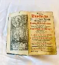 Antique very rare original dated 1754 German praying book. 900pages 300years old piece of history 19cm