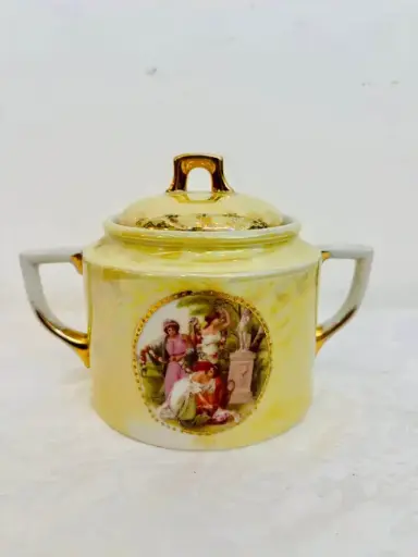 Antique Czechoslovakian Porcelain Cup. 18x13x12cm