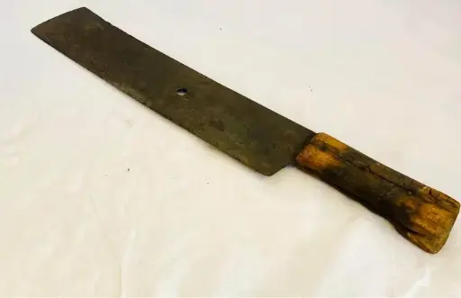 Antique handmade Cyprus butcher cleaver! 47x7cm