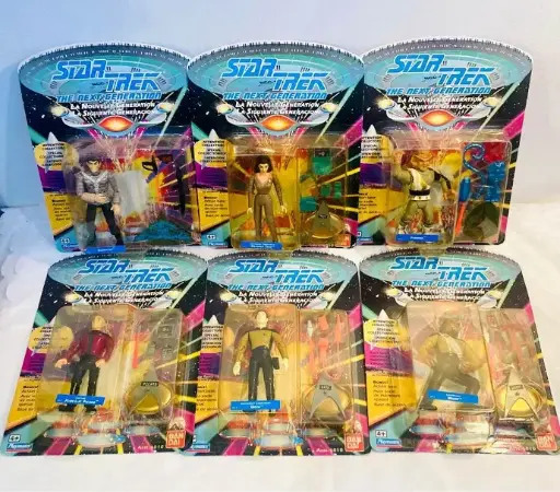 (each figures is for 15.00 euros)Collectibles Original 1993 Star Trek raction figures! (England) (each figures is for 15.00 euros)