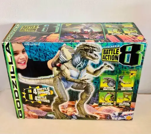 Collectible 1998 large Godzilla figurine in box! Great condition! 48x37x18cm