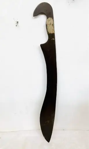 Antique large handmade solid steel butcher cleaver! 76x9cm