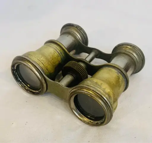 Antique 1900-20’s brass binoculars! 11x9x4cm