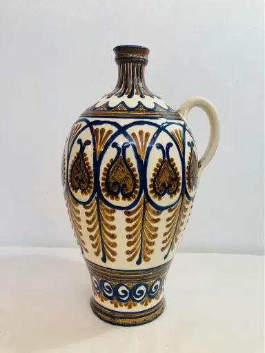 Large Antique handmade ceramic jug/vase! 32x17cm