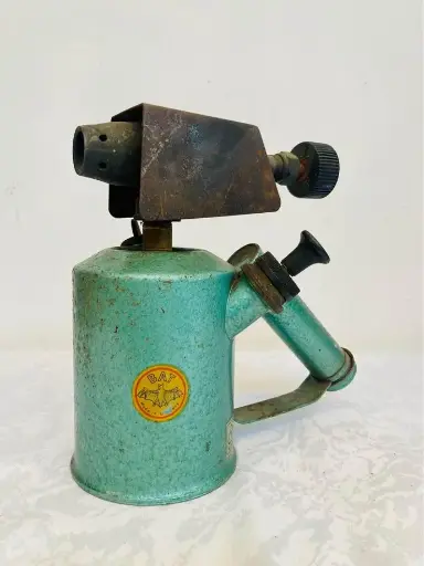 Antique 1940’s BAT German collectible military metal blowtorch !19x18x9cm