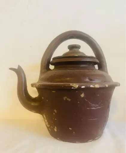 Antique Rare Handmade Clay/terracotta Teapot !20x20x17cm