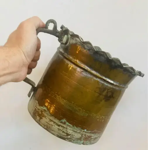Antique Copper Jug/pot 25x18cm