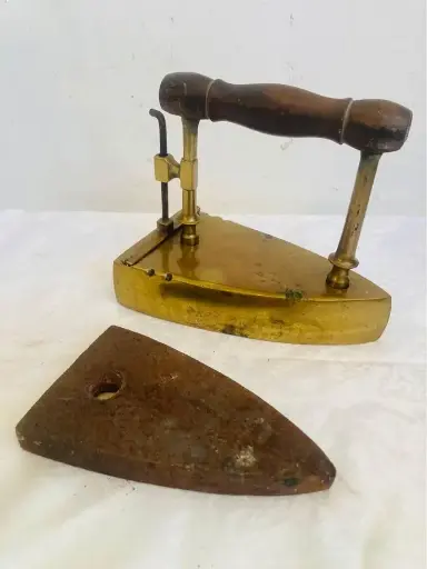 Antique Solid Bronze Rare German Iron & Cast Iron Warming Insert! (cleaned) 20x18x10cm