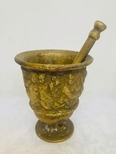Old bronze Mortar & Pestle!