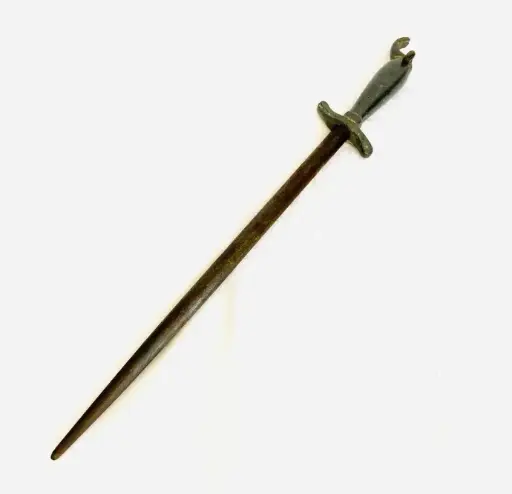 Antique 1800’s knife sharpener with pewter handle! 38x5cm only hanger broken!