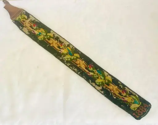 Antique dated 1884 handmade belt! 64x7cm
