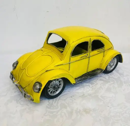Large antique style handmade metal beetle car ! 30x13x12cm!