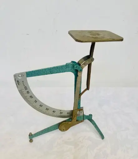 Antique rare 1940’s German metal pendulum letter scale ! 18x13x8cm