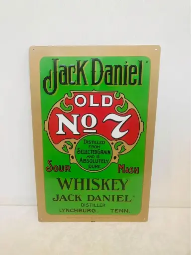 Large collectible Jack Daniels rare design tin sign! 46x30cm