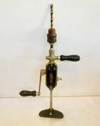Large vintage Stanley breast hand drill (working) 55x30x7cm