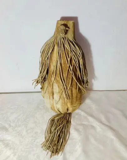 Old traditional Cyprus shepherd food bag! 40x20cm great condition!