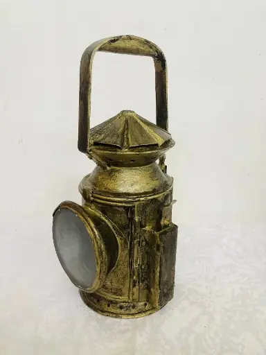 Antique rare Dated 1944 Birmingham oil Lantern (restored) 30x15x15cm.