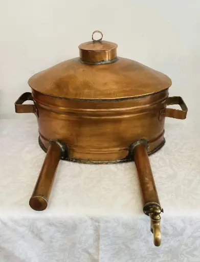 Antique Cyprus handmade copper coffee maker. 40x30x30cm