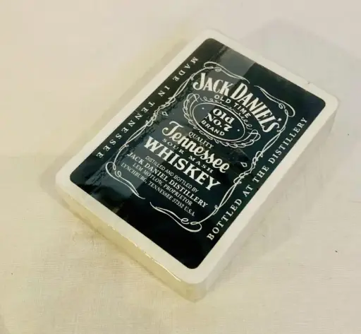 Collectible unused Jack Daniel’s sealed  playing cards. 9cm