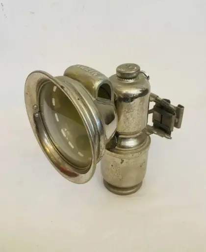 Antique rare collectible bicycle carbide/ acetylene lamp. 16x16x9cm.