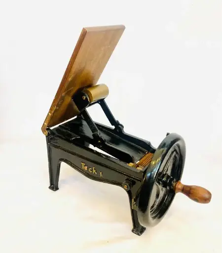 Antique super rare museum piece!1920’s cast iron German tobacco cutter! 35x32x17cm