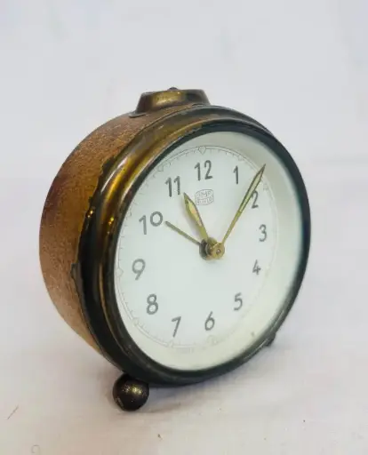 An Antique 1920-40’s German Mechanical Ruhla Alarm Clock. Fully working. 9x8x3cm