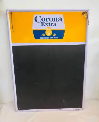 Vintage Collectible original Official Corona Product Metal & Wooden Board. 59x70cm