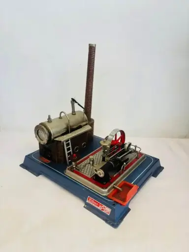 Vintage Wilesco Tin Toy Steam Engine Made in West Germany. Great Condition. 31x31x24cm