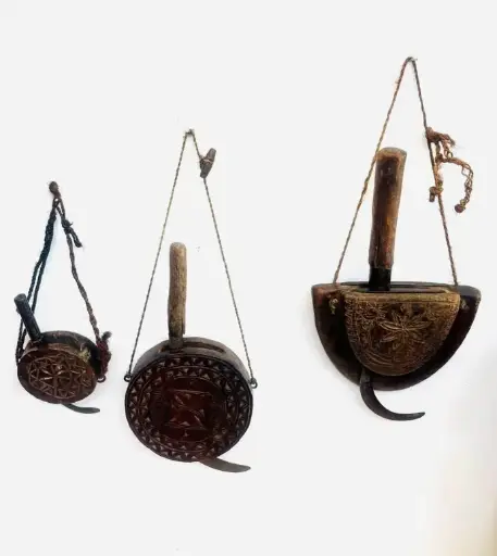 Antique Super Rare 1700-1800’s Persian Handmade Cythes with Wooden Boxes.