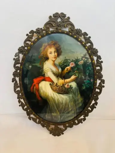 Large Antique Cast Iron Frame. 41x29cm