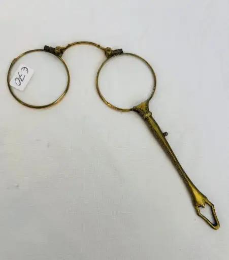Antique 1800’s Rare Lorgnette Folding Glasses. Great Condition. 15x10cm