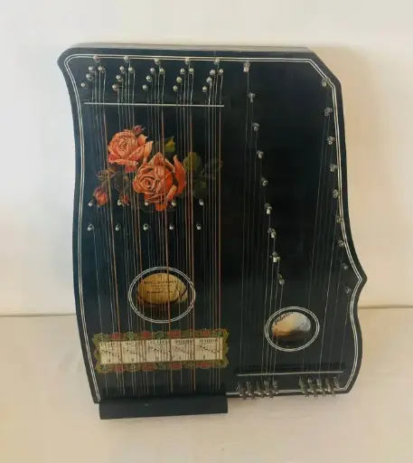 Antique Very Rare Large Handmade Harp/Concert Guitar. 54x40x6cm