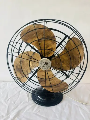 Antique 1920-40’s heavy cast iron Limit large fan. Working. 50x45x30cm